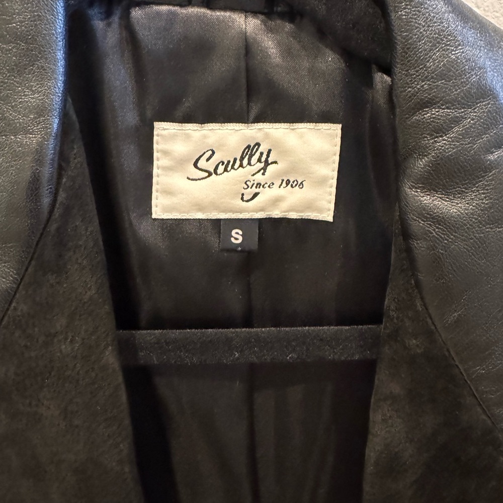 Scully Women's Black Jacket with Tan Fringe - Picture 2 of 3